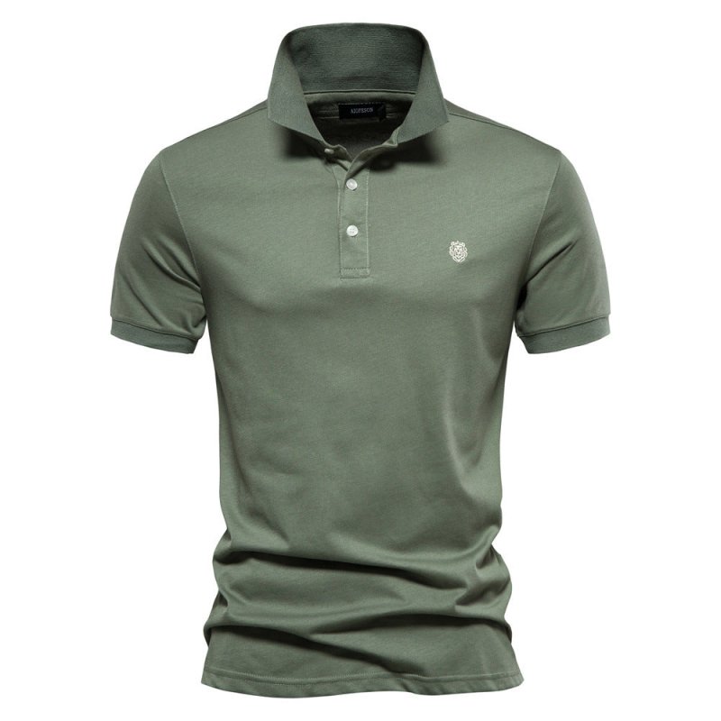 Luciano | Men’s Minimalist Button Classic Polo Shirt