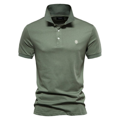 Luciano | Men’s Minimalist Button Classic Polo Shirt