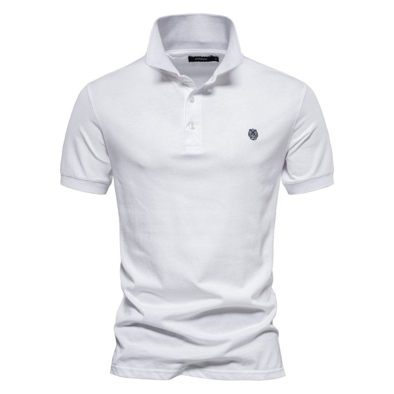 Luciano | Men’s Minimalist Button Classic Polo Shirt