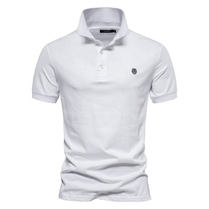 Luciano | Men’s Minimalist Button Classic Polo Shirt