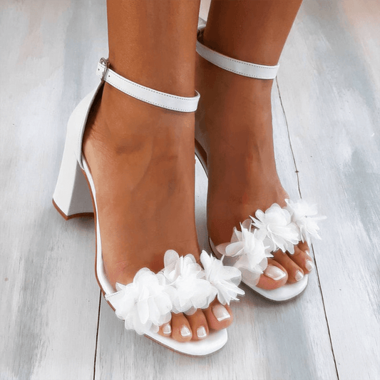 Frankie | Women's Summer Buckle Slingback Flat