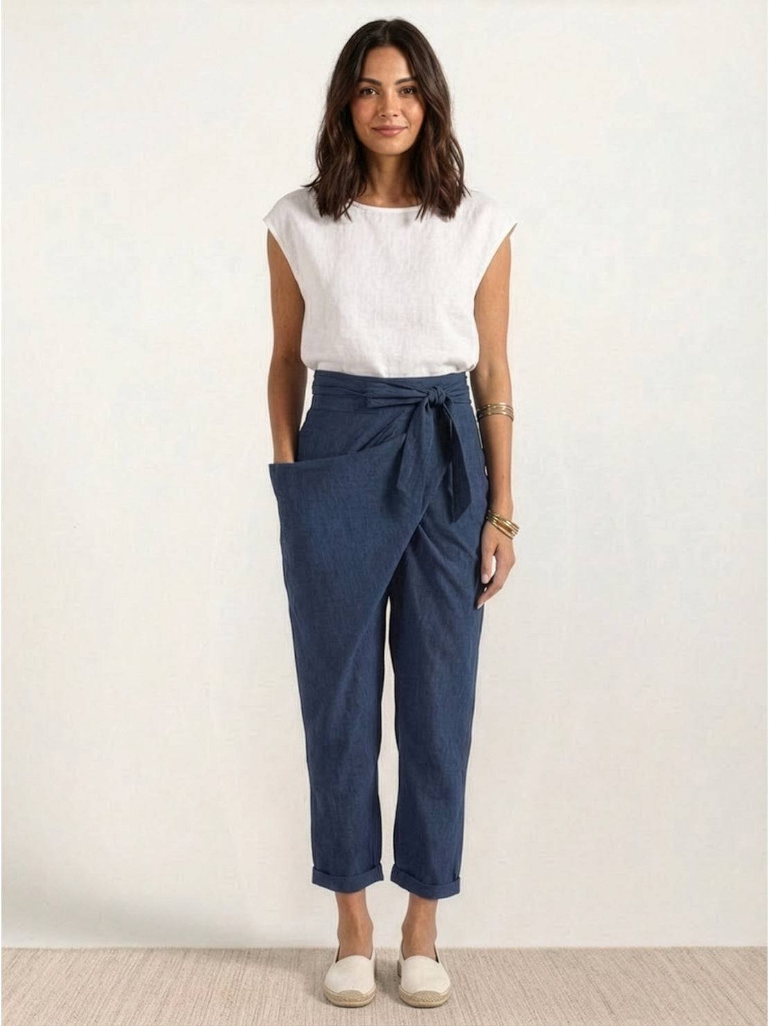 Atlas | Crossover Wrap-Front Pants