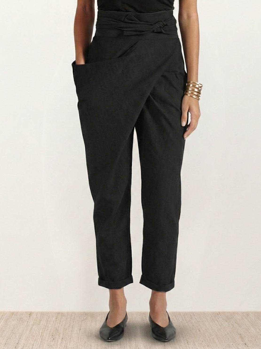 Atlas | Crossover Wrap-Front Pants