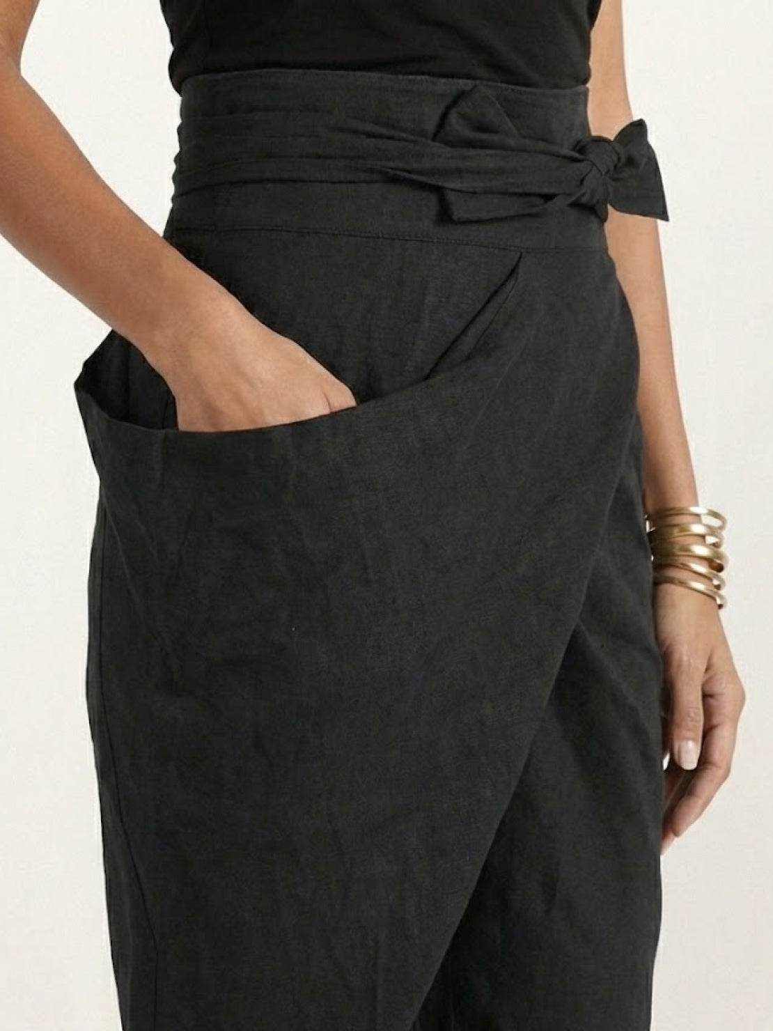 Atlas | Crossover Wrap-Front Pants