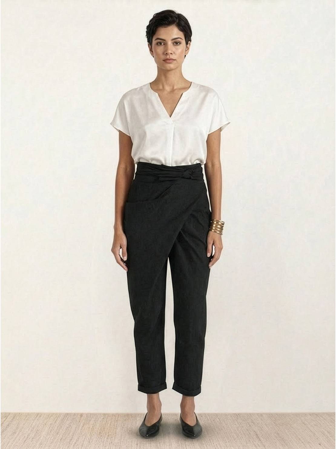 Atlas | Crossover Wrap-Front Pants