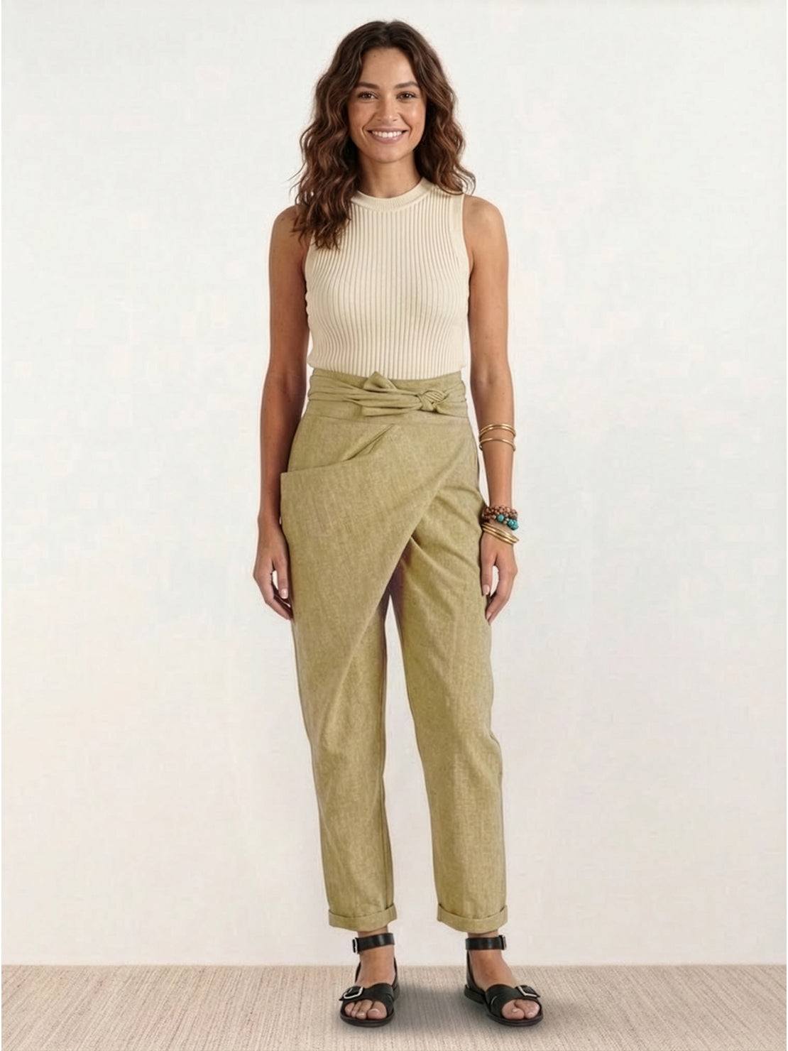 Atlas | Crossover Wrap-Front Pants