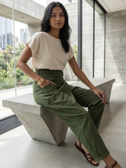 Atlas | Crossover Wrap-Front Pants