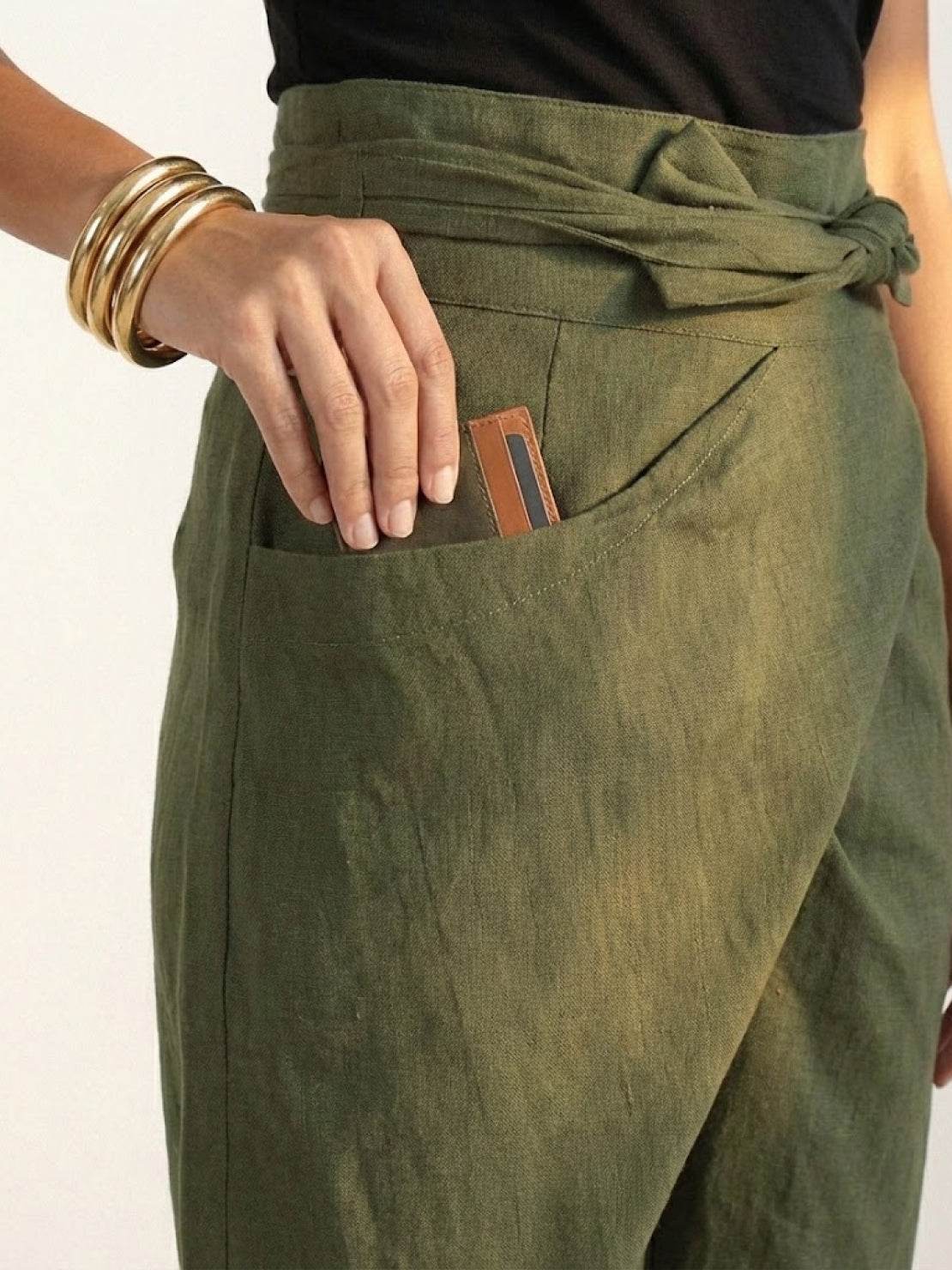 Atlas | Crossover Wrap-Front Pants
