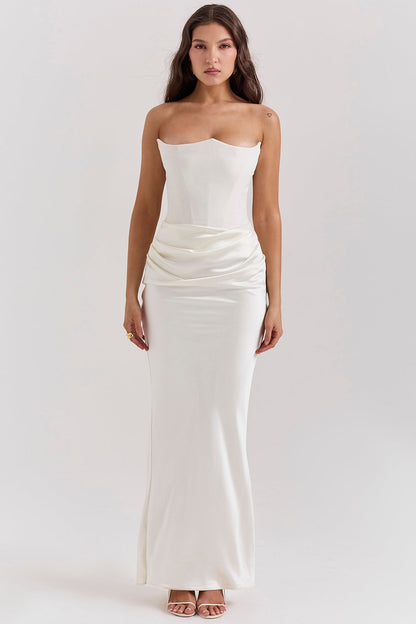 Renee | Women's Strapless Maxi Wedding Dress