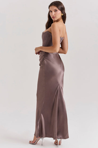 Renee | Women's Strapless Maxi Wedding Dress