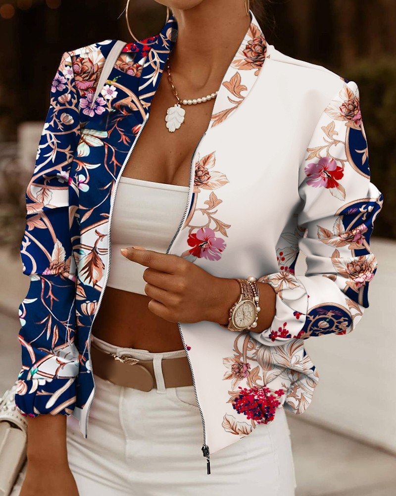Monique | Women's Relaxed Floral Summer Jacket