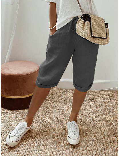 Anne | Mid-Calf Capri Pants