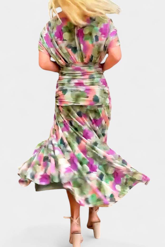 Elfriede | Women's Off-Shoulder Gerafftes Maxi Dress