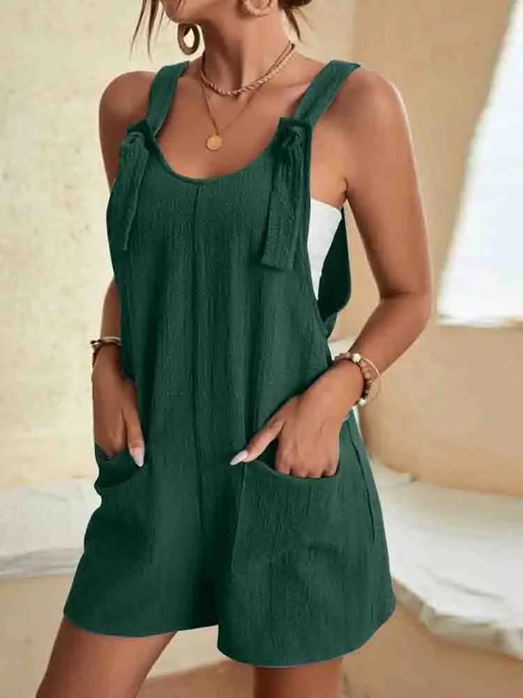 Daisy | Tie-Strap Romper Shorts