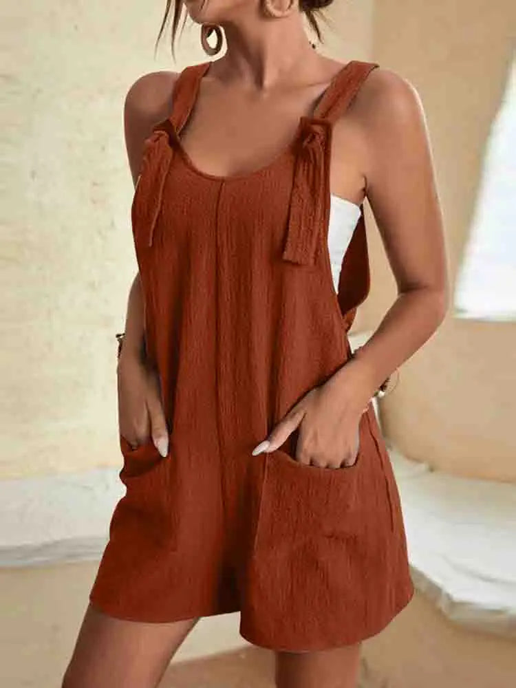 Daisy | Tie-Strap Romper Shorts