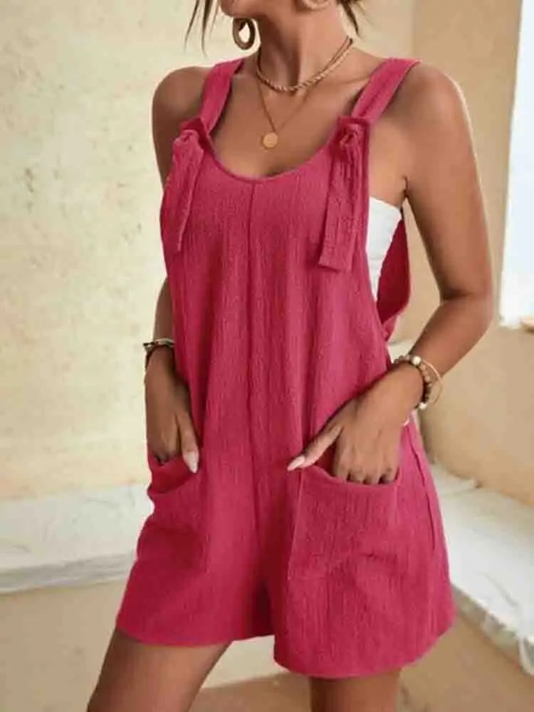 Daisy | Tie-Strap Romper Shorts