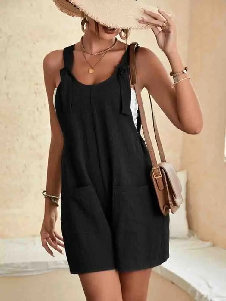 Daisy | Tie-Strap Romper Shorts