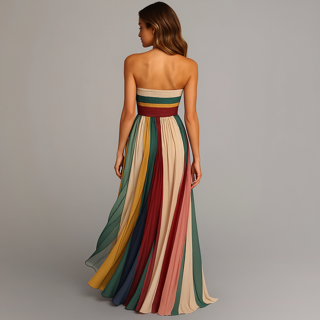 Gemma | Strapless Pleated Women's Elegant Dress