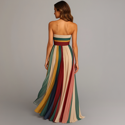 Gemma | Strapless Pleated Women's Elegant Dress