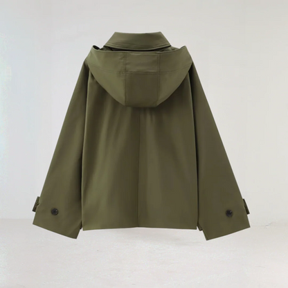 Gabriela | Women's Lightweight Waterproof Rain Jacket with Button Placket