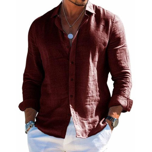 Gaetano | Men’s Relaxed Kinetic Long Sleeve Shirt