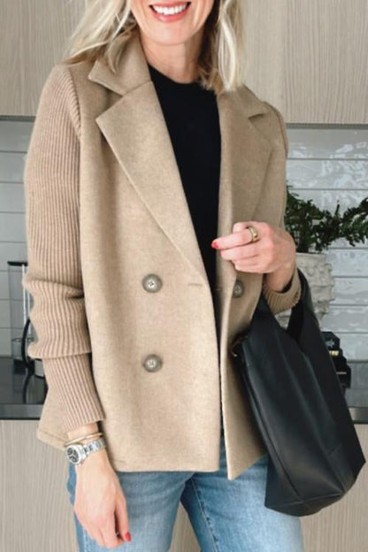 Veronika | Women's Blazer with Long Sleeves and Button Placket Front