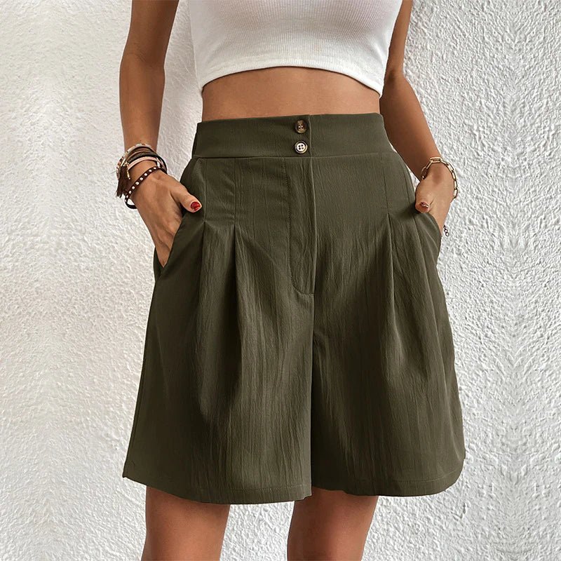 Blair | High-Waist Pleated Shorts