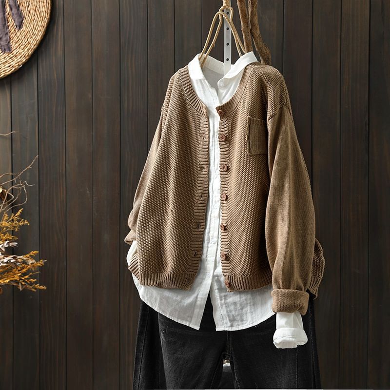 Kerstin | Women's Oversized Knit Cardigan with Buttons