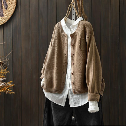 Kerstin | Women's Oversized Knit Cardigan with Buttons