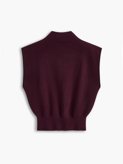 Noira | Mock-Neck Sleeveless Top