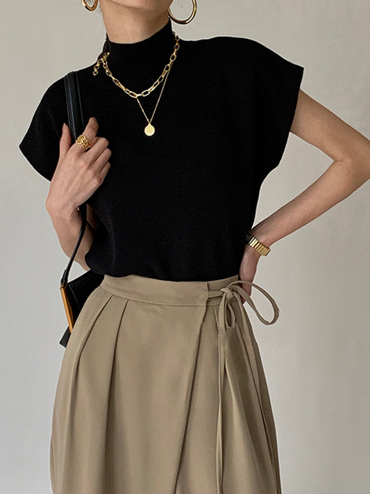 Noira | Mock-Neck Sleeveless Top