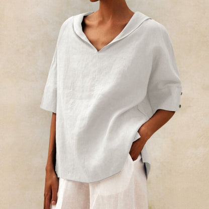 Mackenzie | Women's Breathable V-Neck Relaxed Top