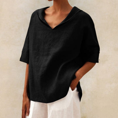 Mackenzie | Women's Breathable V-Neck Relaxed Top