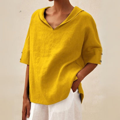 Mackenzie | Women's Breathable V-Neck Relaxed Top