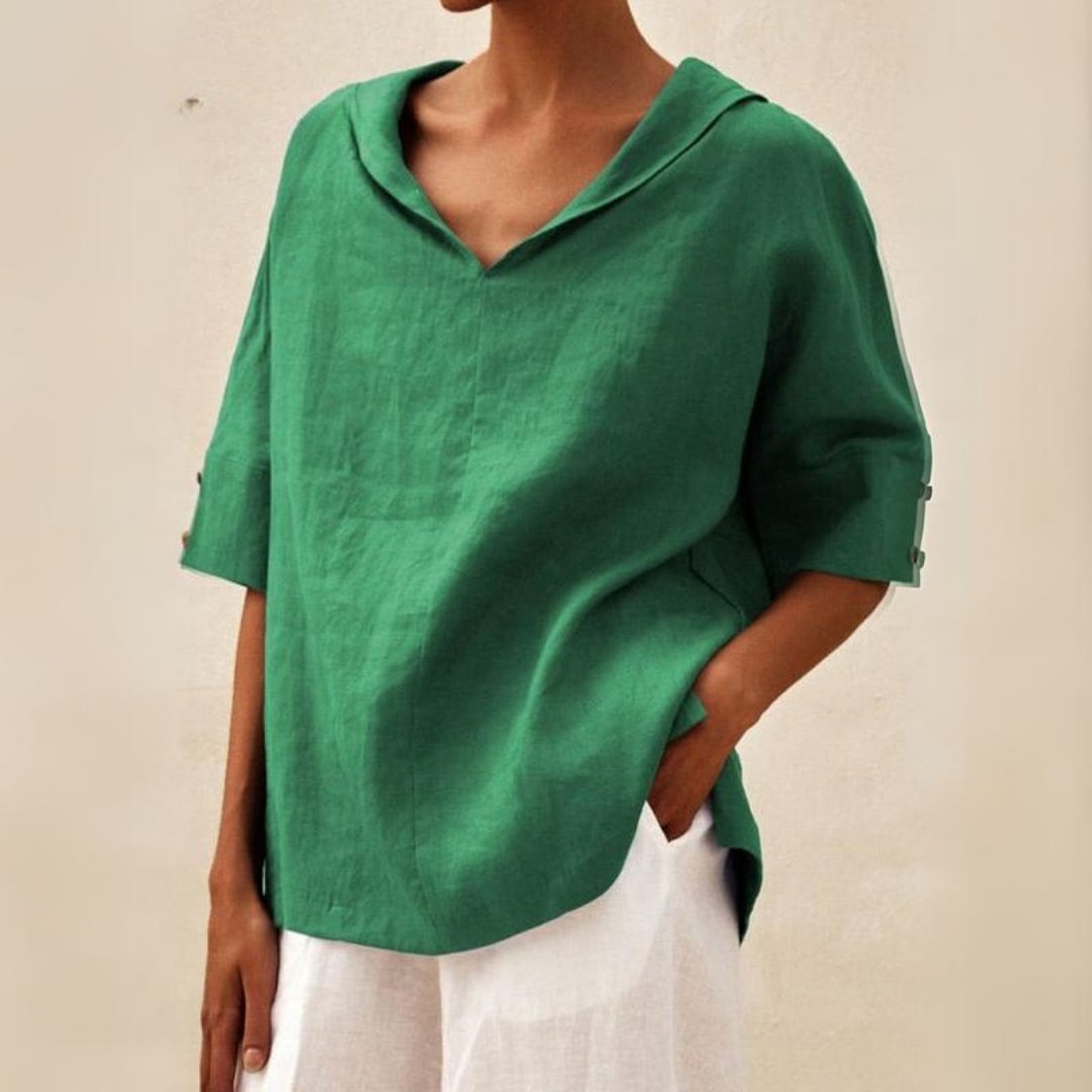 Mackenzie | Women's Breathable V-Neck Relaxed Top