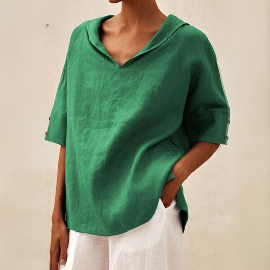 Mackenzie | Women's Breathable V-Neck Relaxed Top