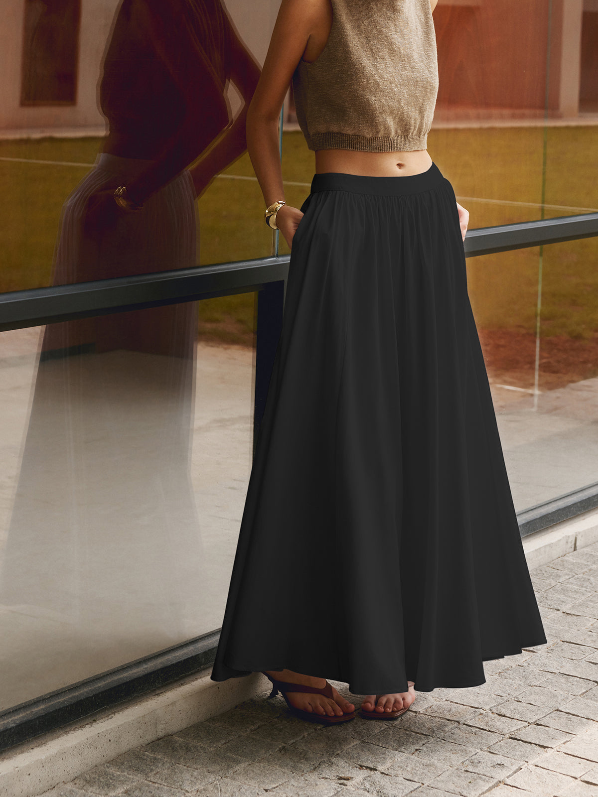 Florence | Pleated High-Waist Skirt