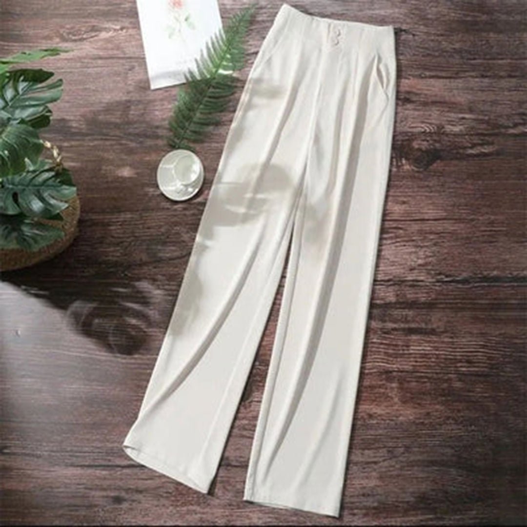 Charlotte | Linen Wide Leg Pants High Waisted Breathable Summer