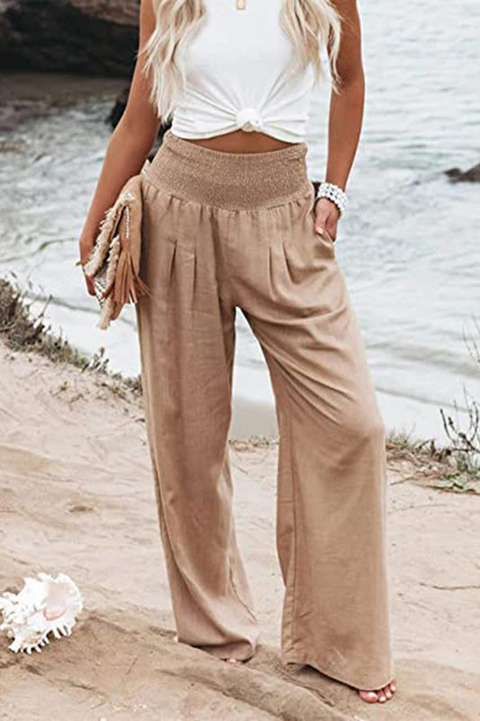 Aldera | Breathable Linen Wide-Leg High-Waist Pants