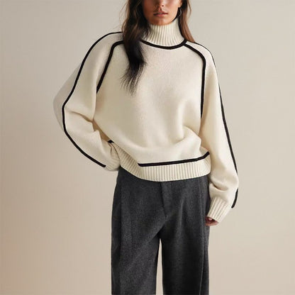 Jana | Women's Turtleneck Relaxed Summer Sweater