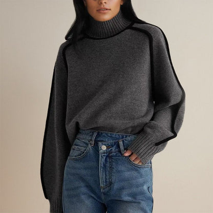 Jana | Women's Turtleneck Relaxed Summer Sweater