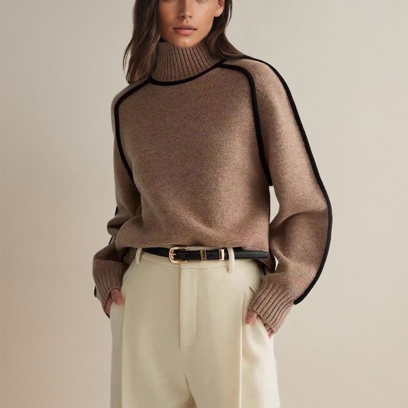 Jana | Women's Turtleneck Relaxed Summer Sweater
