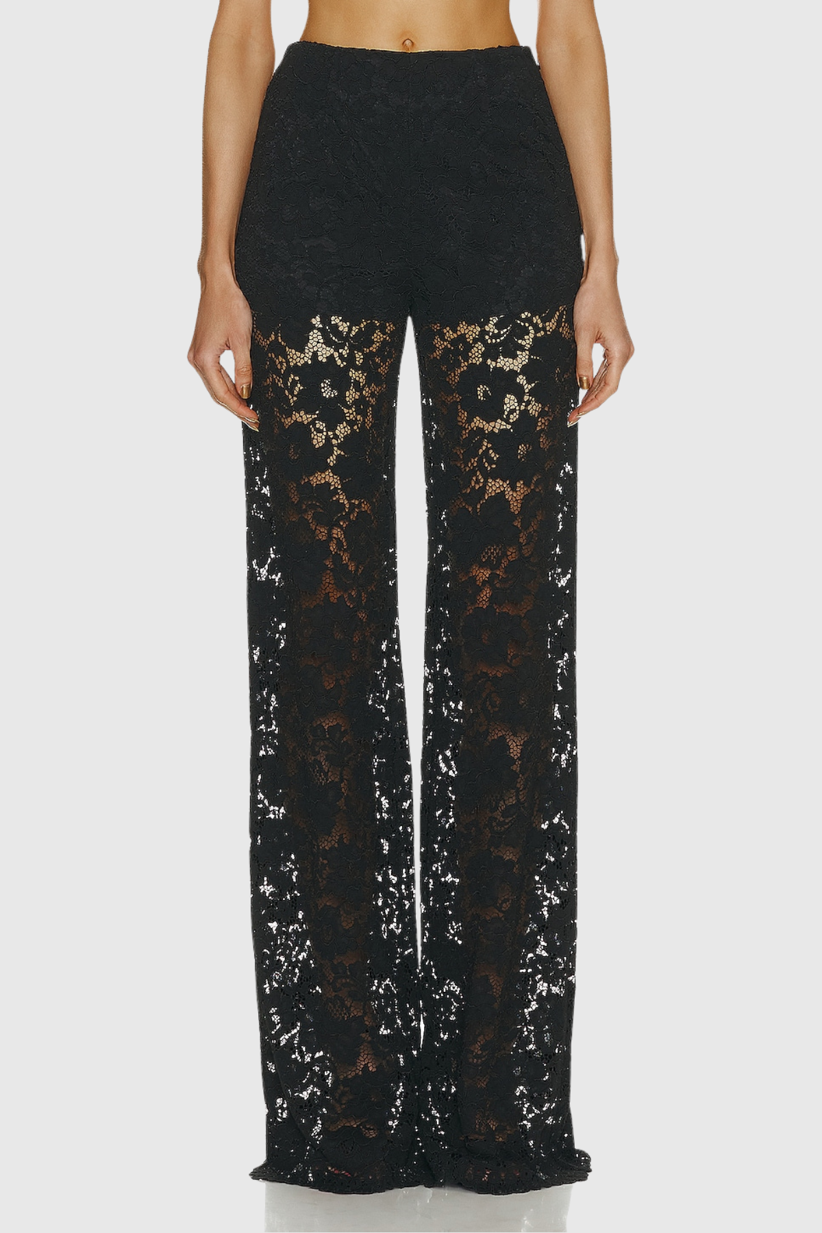Amelie | Long Sleeve Lace Blazer and Wide-Leg Pants Set