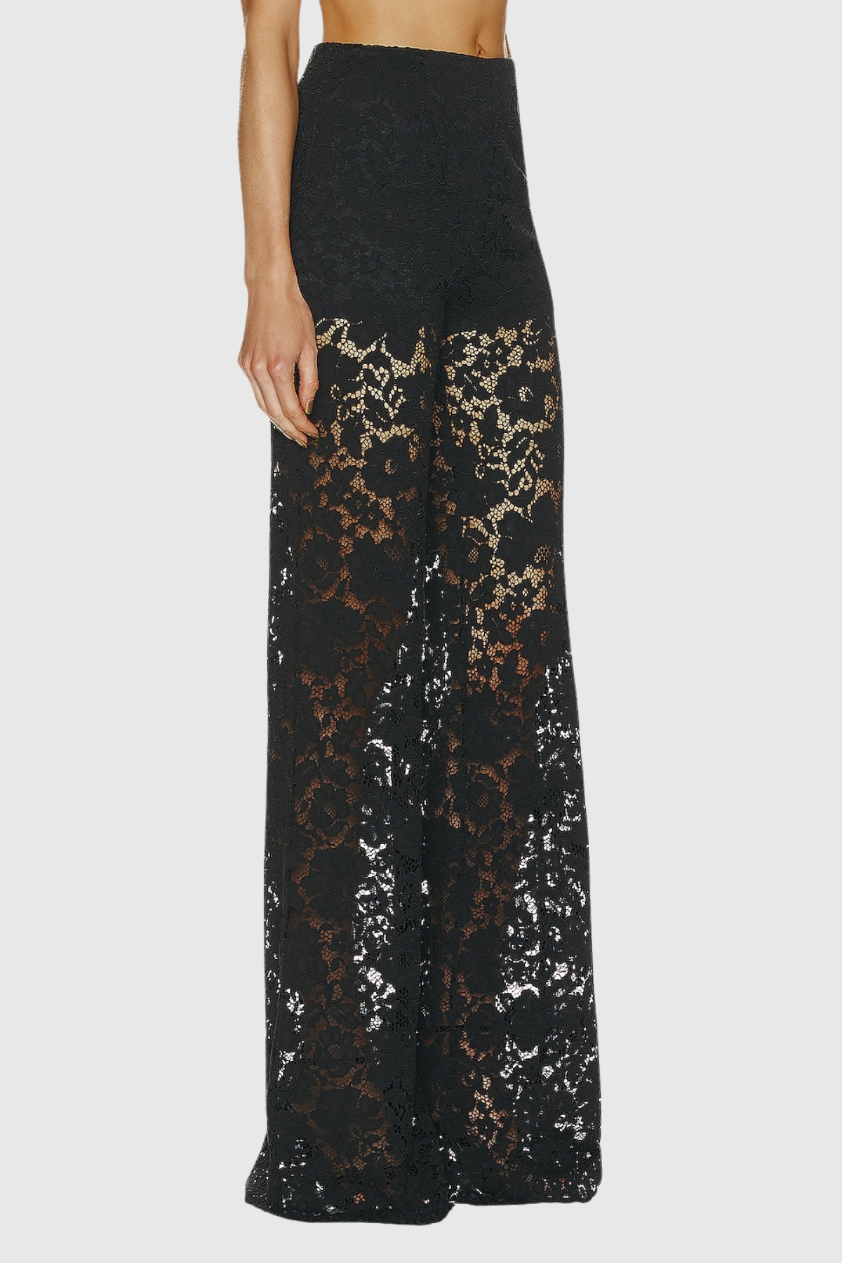 Amelie | Long Sleeve Lace Blazer and Wide-Leg Pants Set