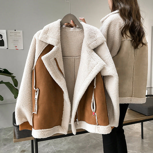 Helene | Women's Soft Oversized Coat in Faux Shearling