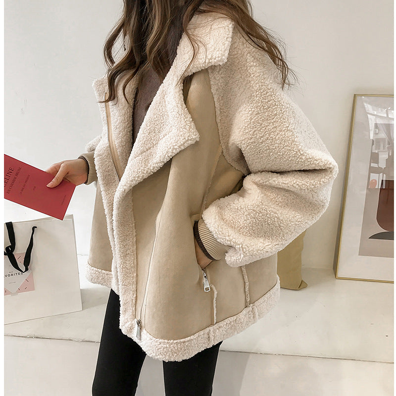 Helene | Women's Soft Oversized Coat in Faux Shearling