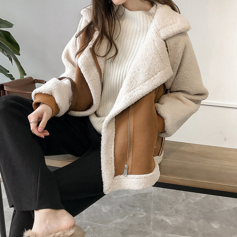 Helene | Women's Soft Oversized Coat in Faux Shearling