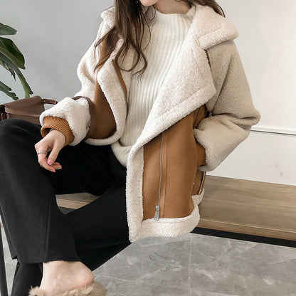 Helene | Women's Soft Oversized Coat in Faux Shearling