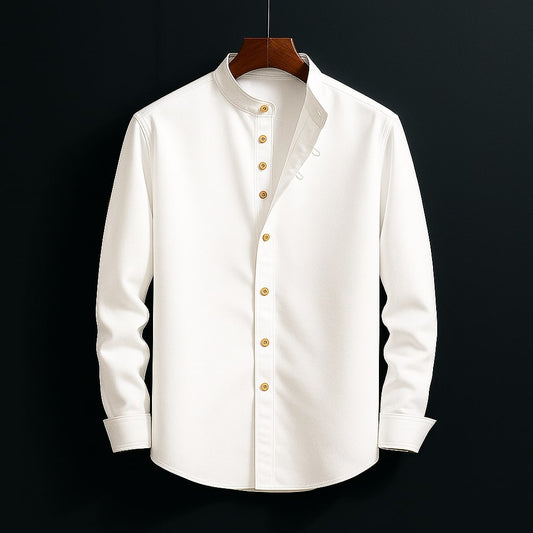 Claudio | Men’s Stand Collar Button-Up Shirt