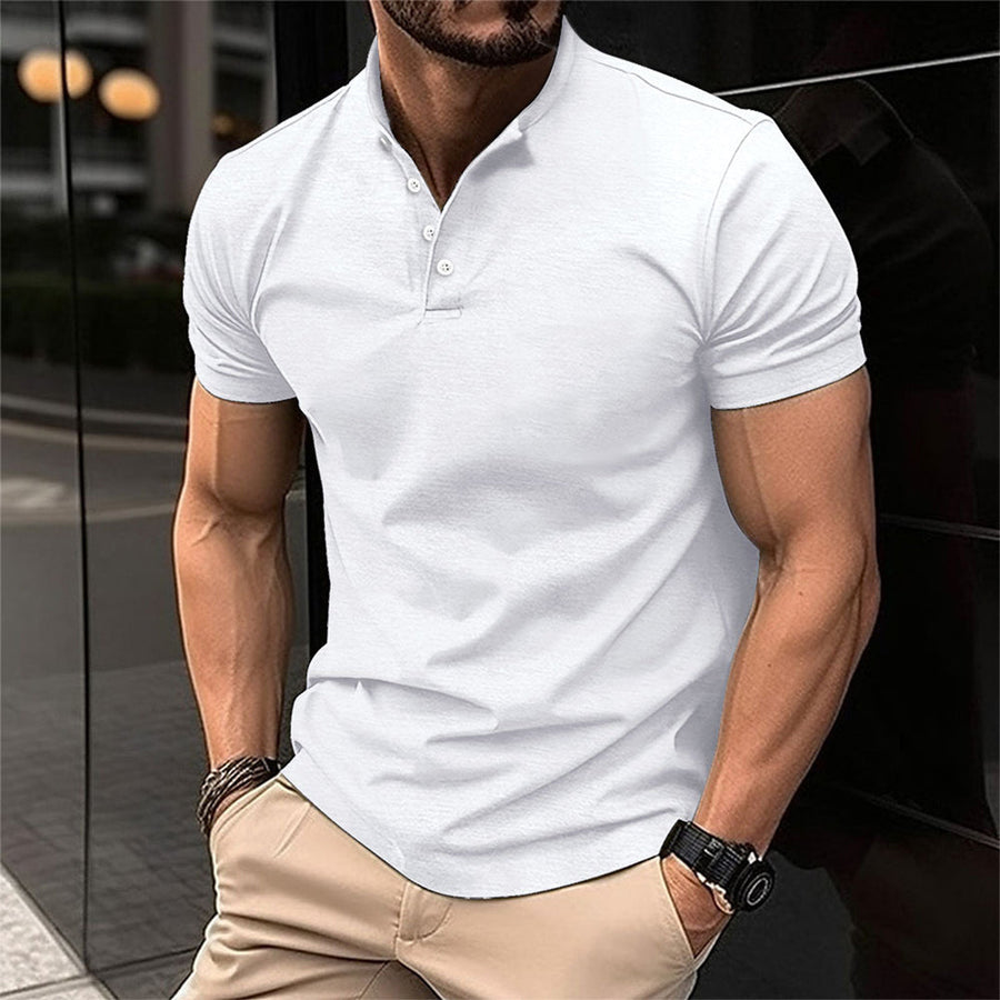 Sergio | Men’s Slim Button Placket Casual T-Shirt